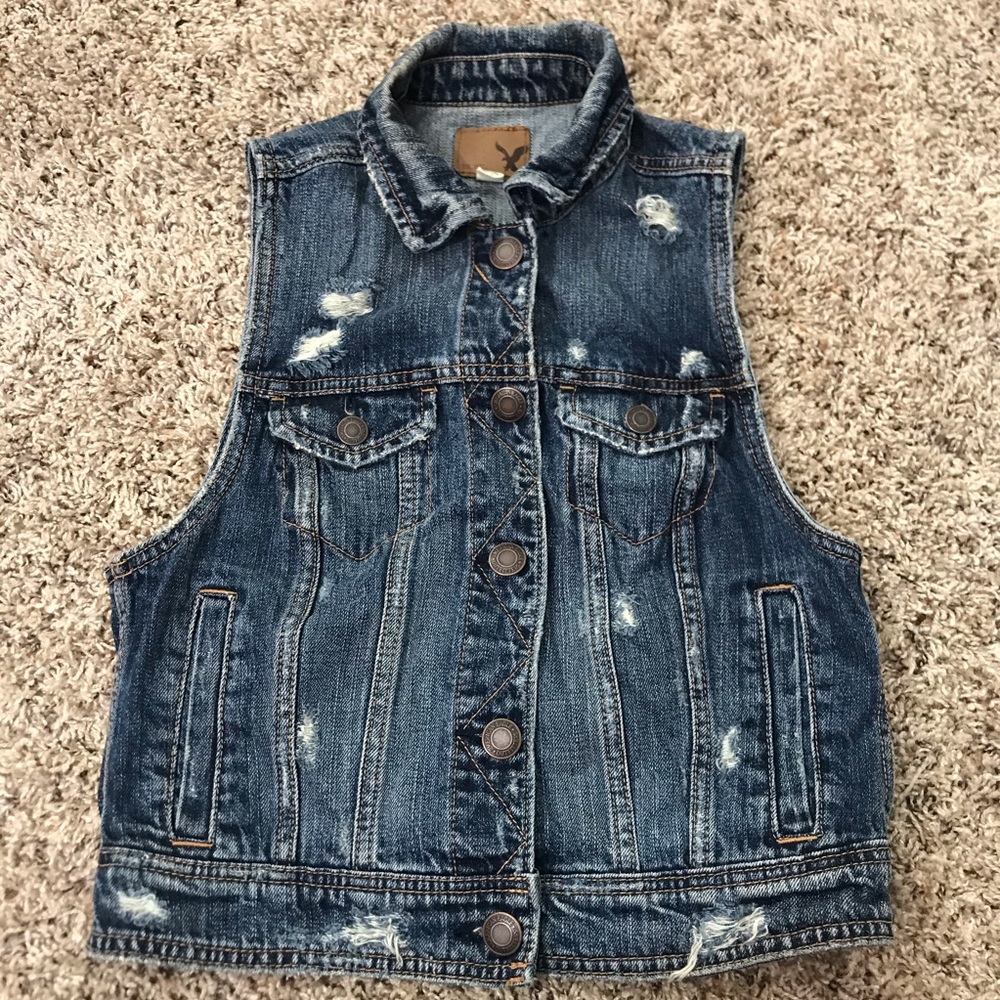 American Eagle Jean Vest